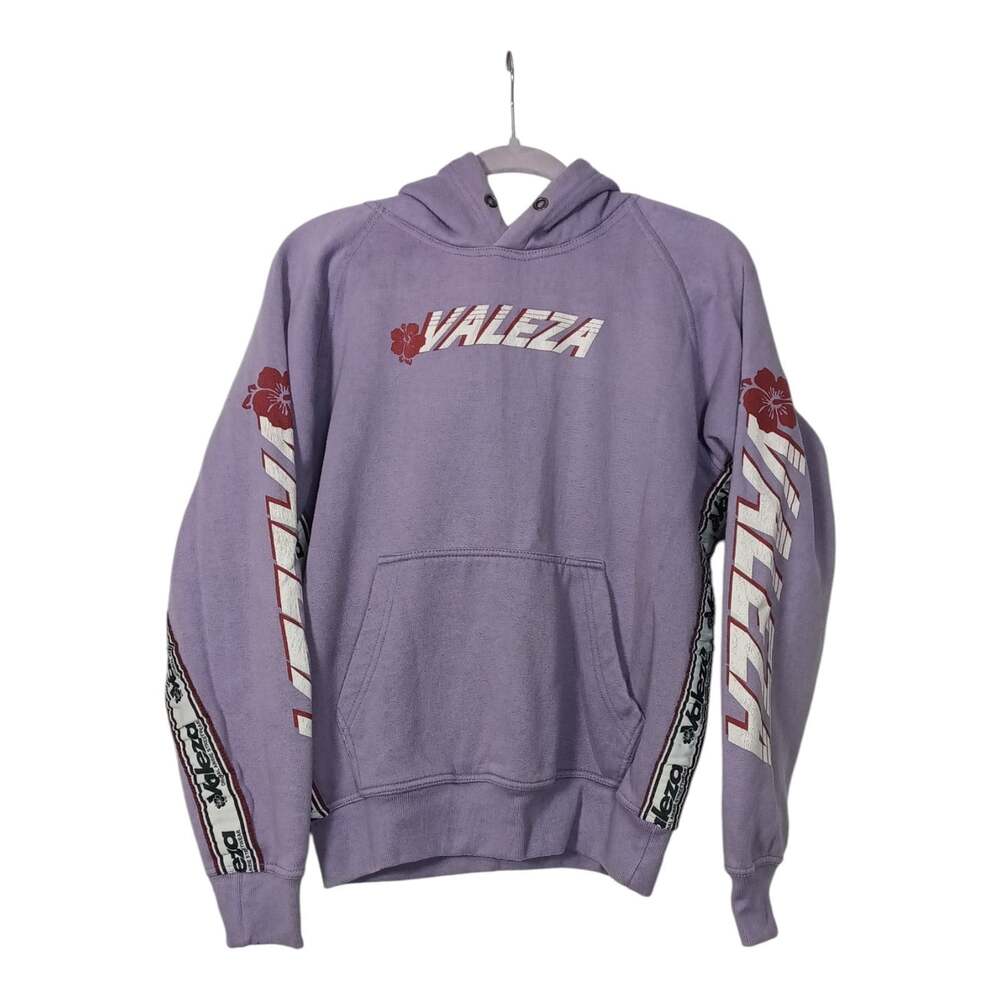 VALEZA Original Anime Streetwear Hoodie Size Medium "Are You Happy Now" Purple